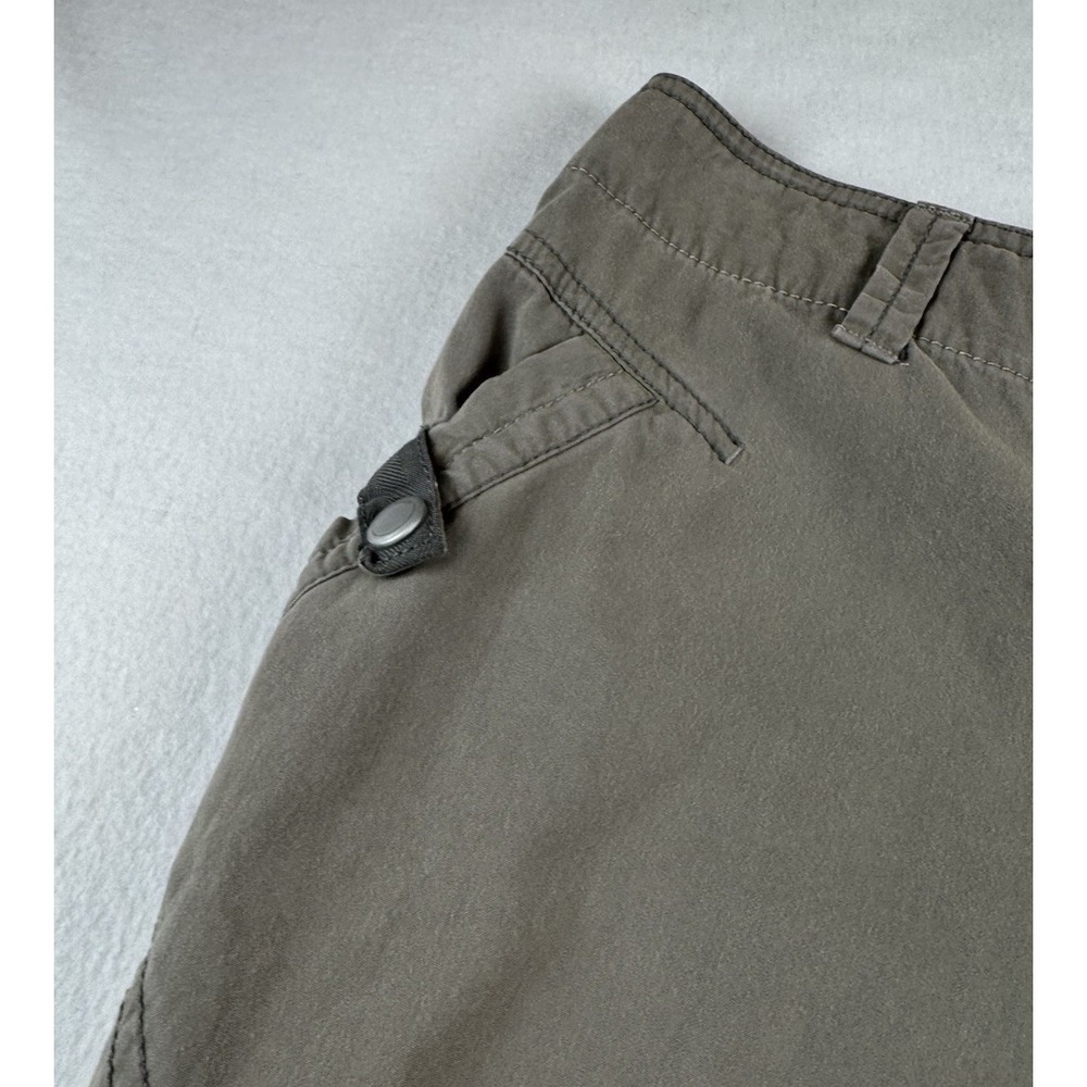 Eddie Bauer Sport Pants Womens 12 Brown Capri Outdoor Hiking Cropped Cargo Nylon - Picture 3 of 15
